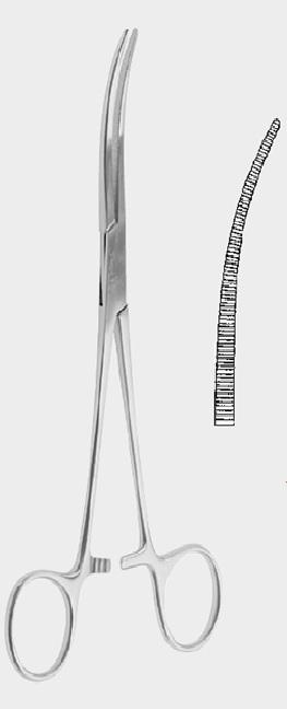 Бронхіальний затискач КРАФОРД (CRAFOORD), 18,0 см (cm), вигнутий